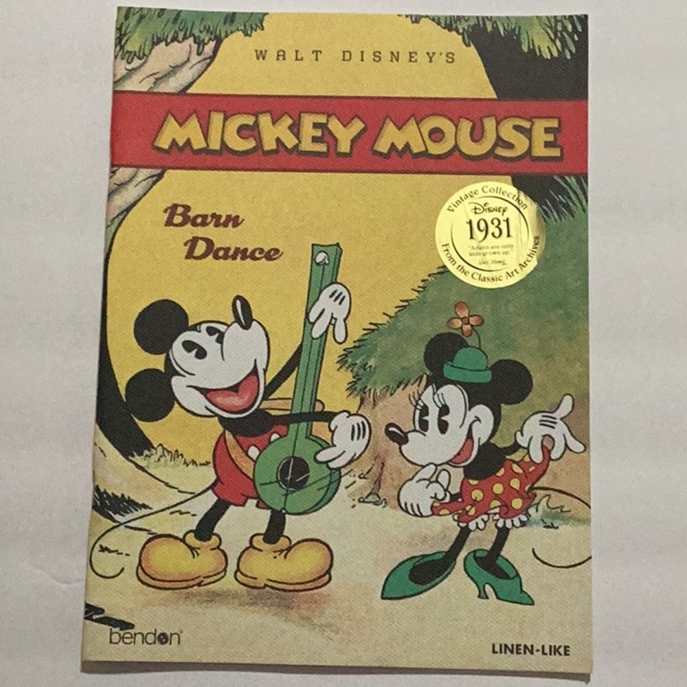 Disney Vintage Collection 1931  Mickey Mouse Barn Dance Large Picture Book